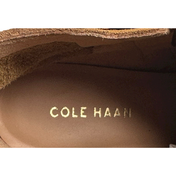Cole Haan Naia Brown Suede Booties Ankle Boots Womens Size 7B W32260 New - Picture 8 of 10